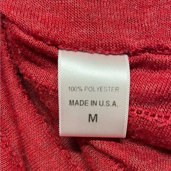 Bobeau Red Sweater/Pancho with interesting texture, M - Picture 9 of 12